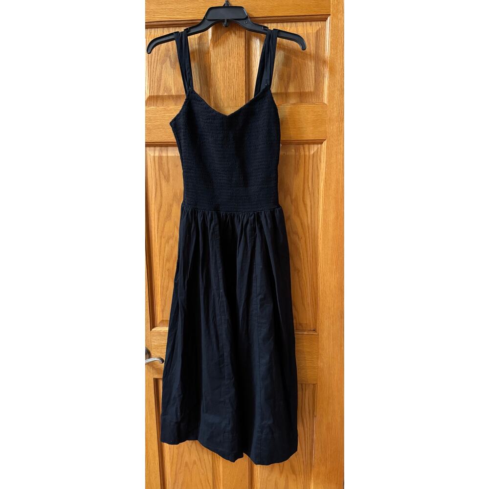 Reformation Sariah Fit & Flare Midi-Dress black size 6 - Picture 2 of 4
